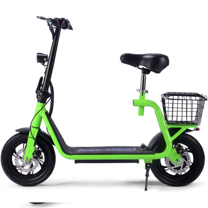 MotoTec Metro 36V 500W Lithium Electric Scooter — Green supplier product view 2