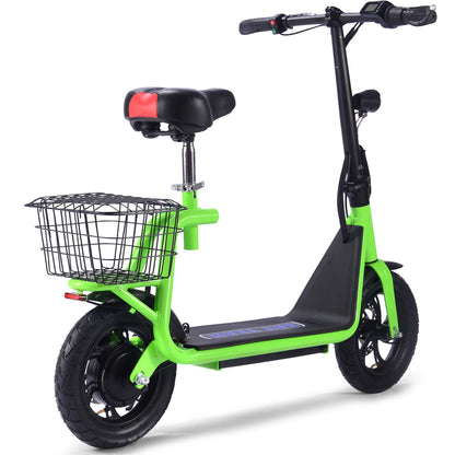 MotoTec Metro 36V 500W Lithium Electric Scooter — Green supplier product view 4