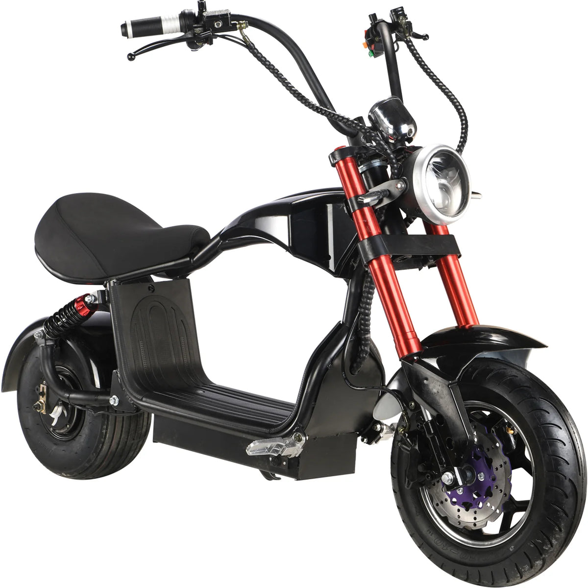 MotoTec Mini Lowboy 48V 800W Lithium Scooter — Black supplier product view 2