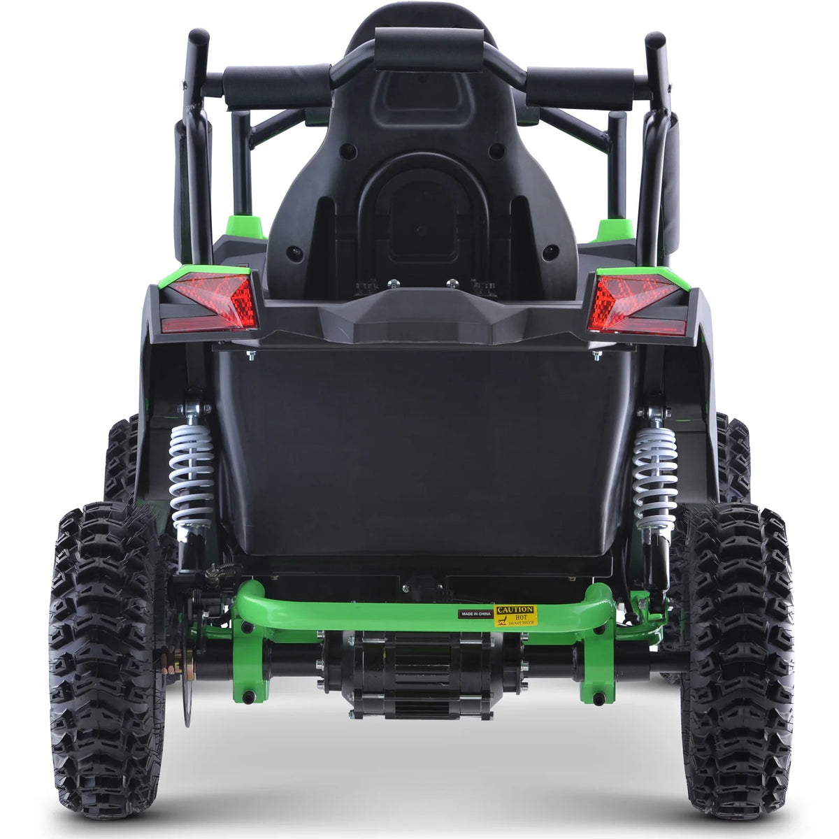 MotoTec Raider Kids UTV 48V 1200W Full Suspension — Green supplier product view 3