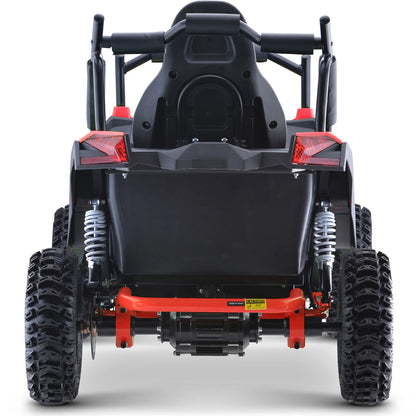 MotoTec Raider Kids UTV 48V 1200W Full Suspension — Red supplier product view 3
