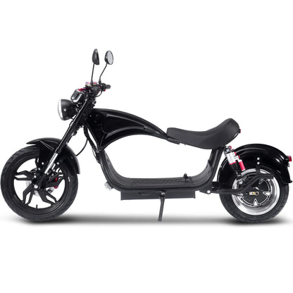 MotoTec Raven 60V 30ah 2500W Lithium Electric Scooter — Black supplier product view 3