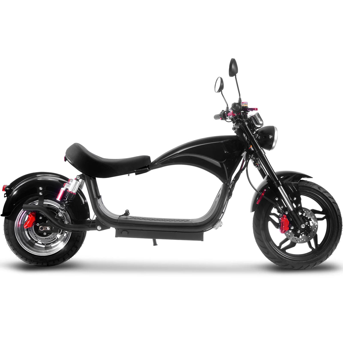 MotoTec Raven 60V 30ah 2500W Lithium Electric Scooter — Black supplier product view 6