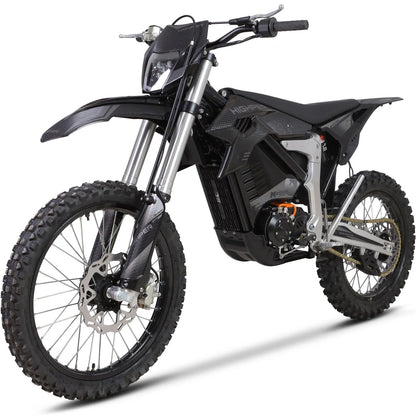 MotoTec Venom 72V 12000W Peak Electric Dirt Bike — Black supplier product view 3