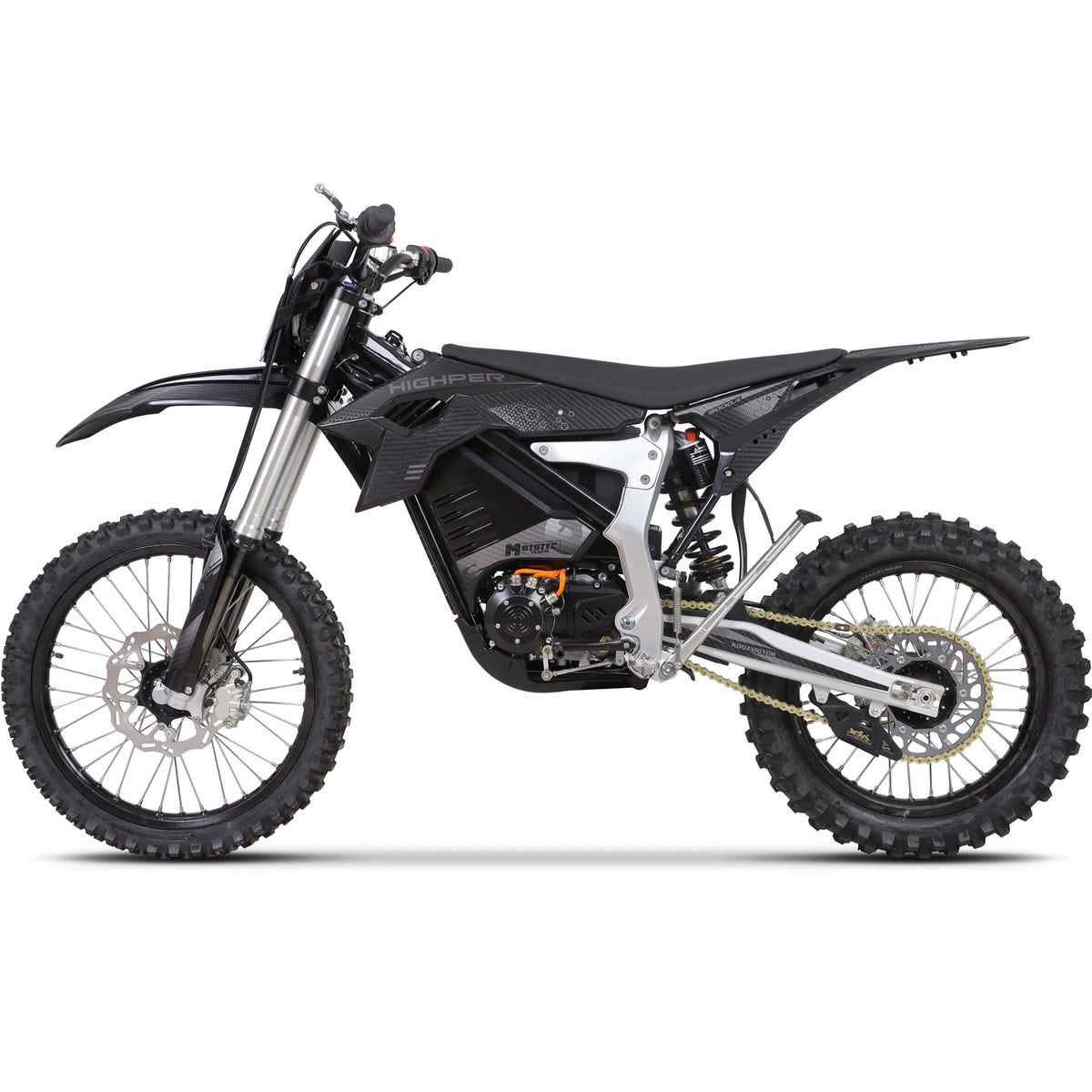 MotoTec Venom 72V 12000W Peak Electric Dirt Bike — Black supplier product view 4