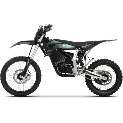 MotoTec Venom 72V 30000W Peak Electric Dirt Bike — Black supplier product view 3