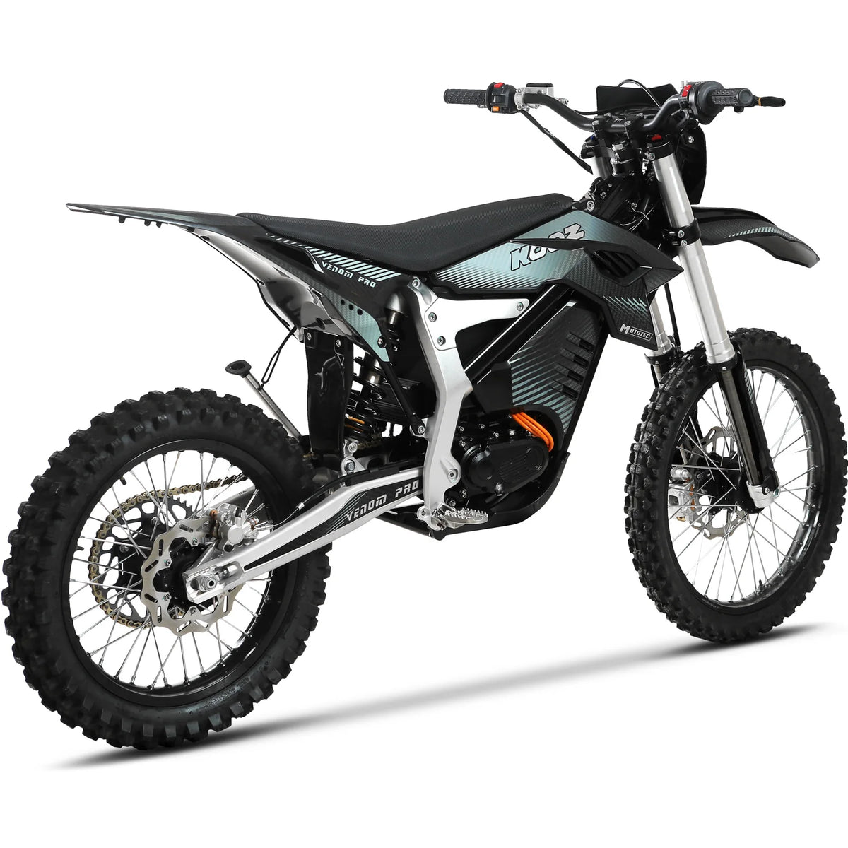 MotoTec Venom 72V 30000W Peak Electric Dirt Bike — Black supplier product view 5