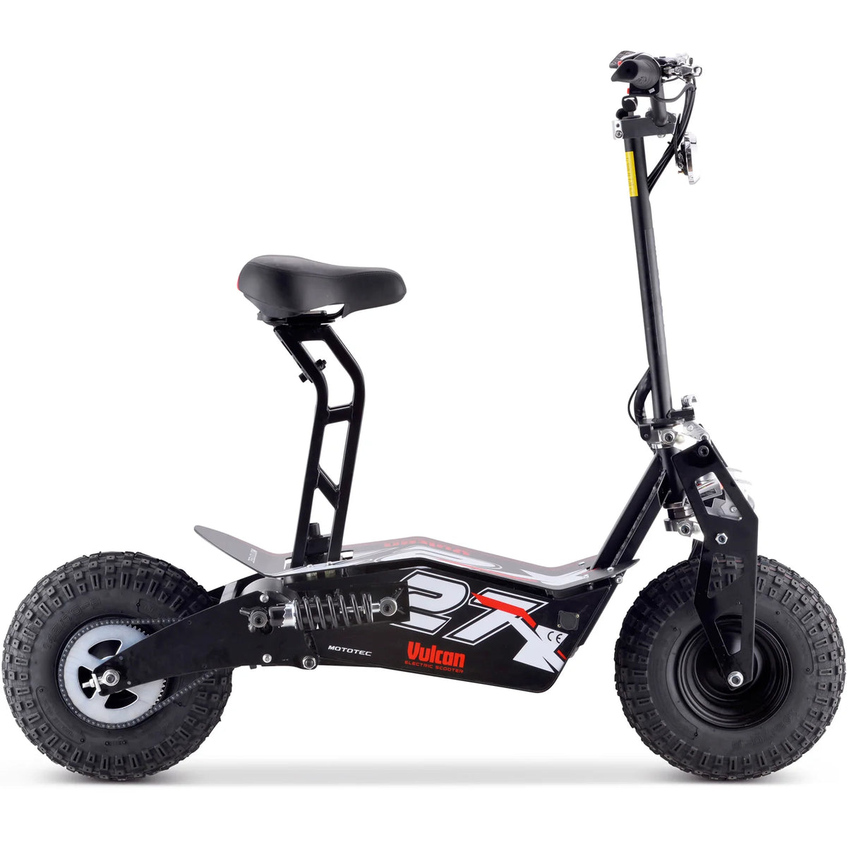 MotoTec Vulcan 48V 1600W Electric Scooter — Black supplier product view 3