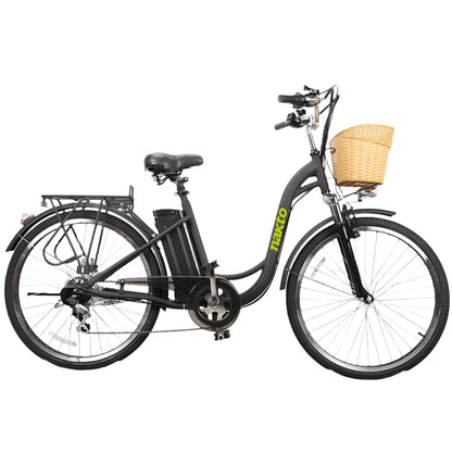 NAKTO Camel 2 black step-through electric bike side view