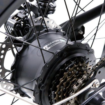 NAKTO F2 Plus rear hub motor detail
