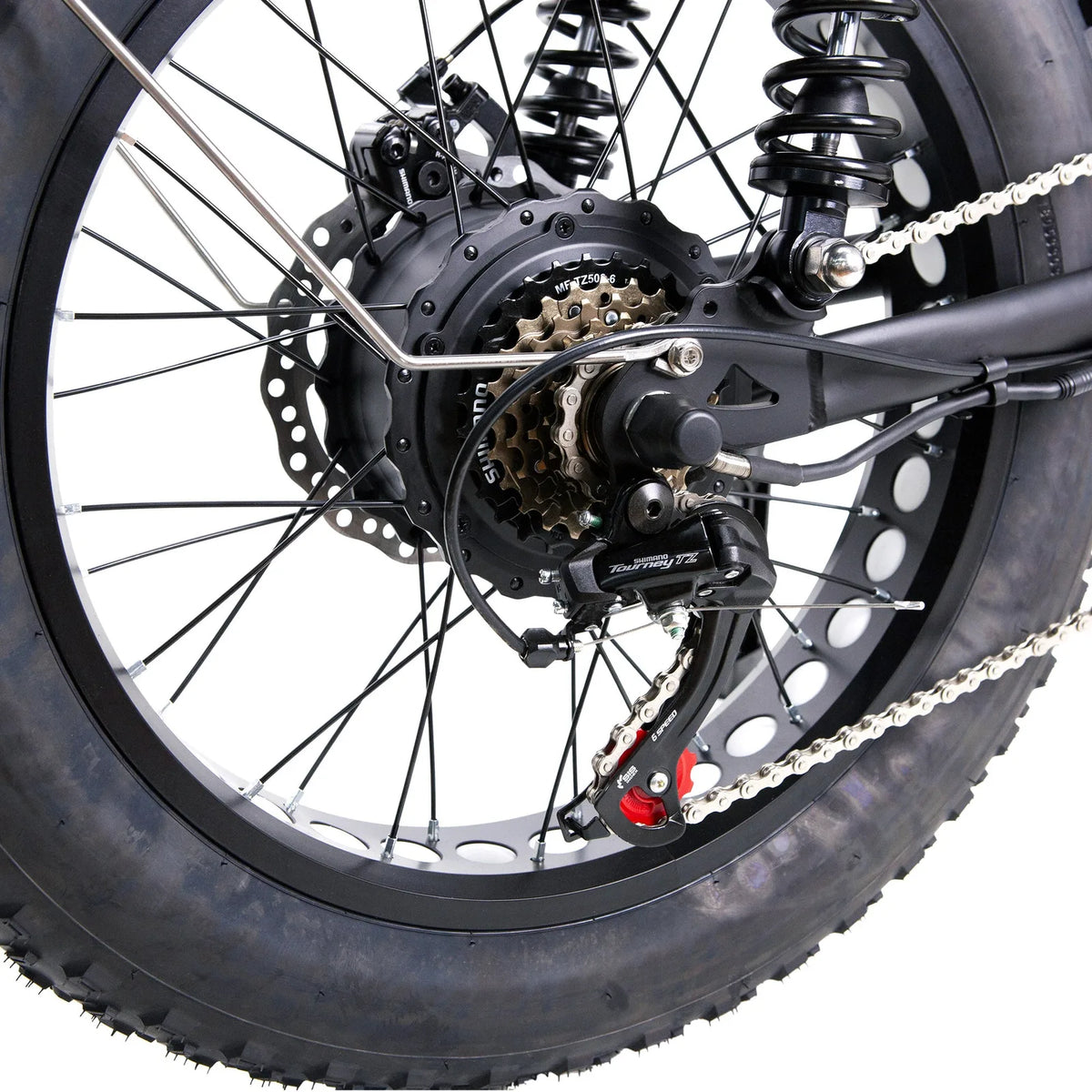 NAKTO F2 Plus Shimano derailleur detail