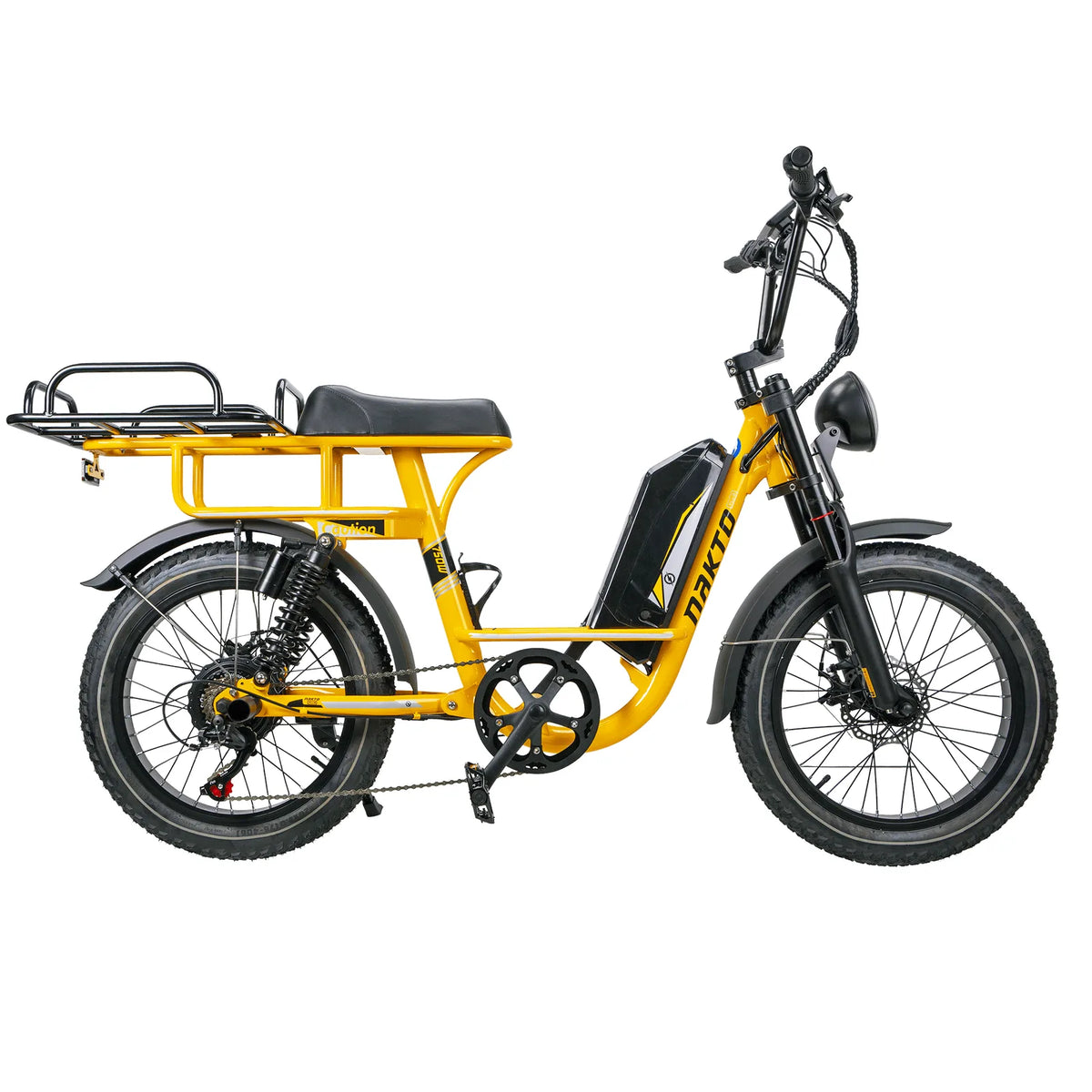 NAKTO F4 electric cargo bike fully visible on a white background