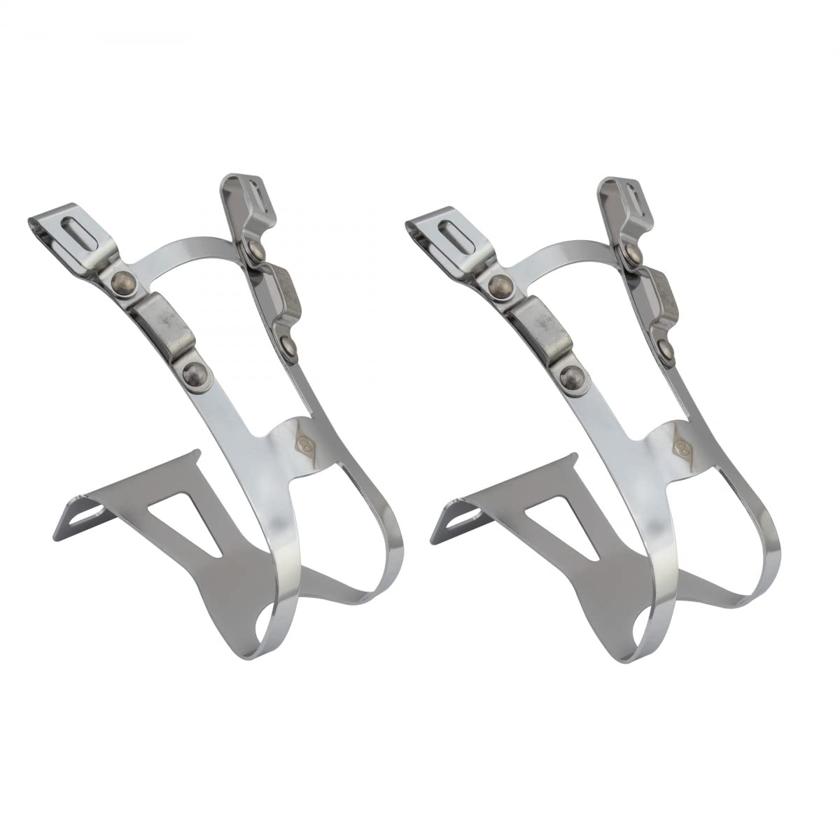 Origin8 Double Steel Toe Clips - Chrome