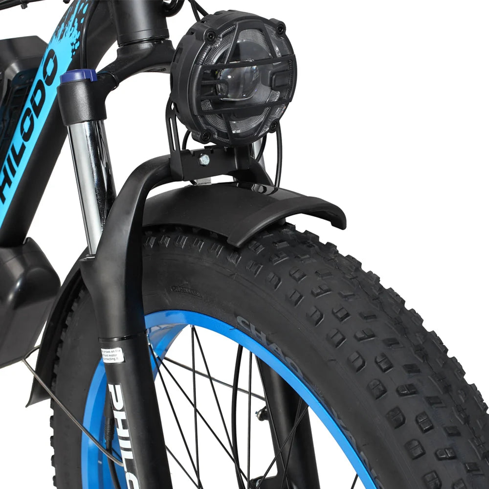 PHILODO H8 headlight and front suspension fork