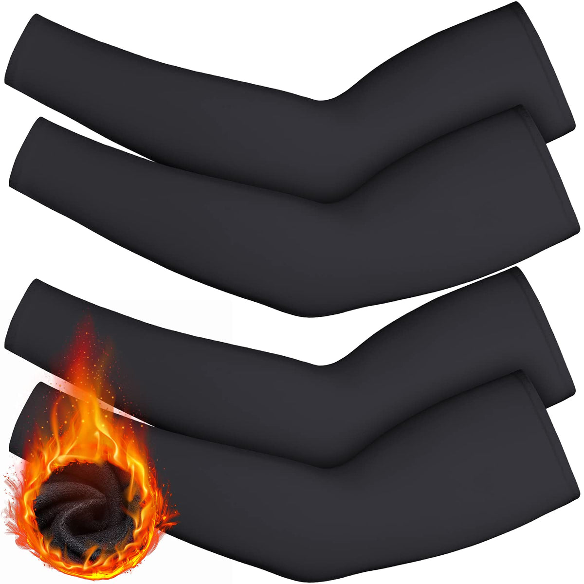 Thermal Arm-Warmer Sleeves — Four Pieces