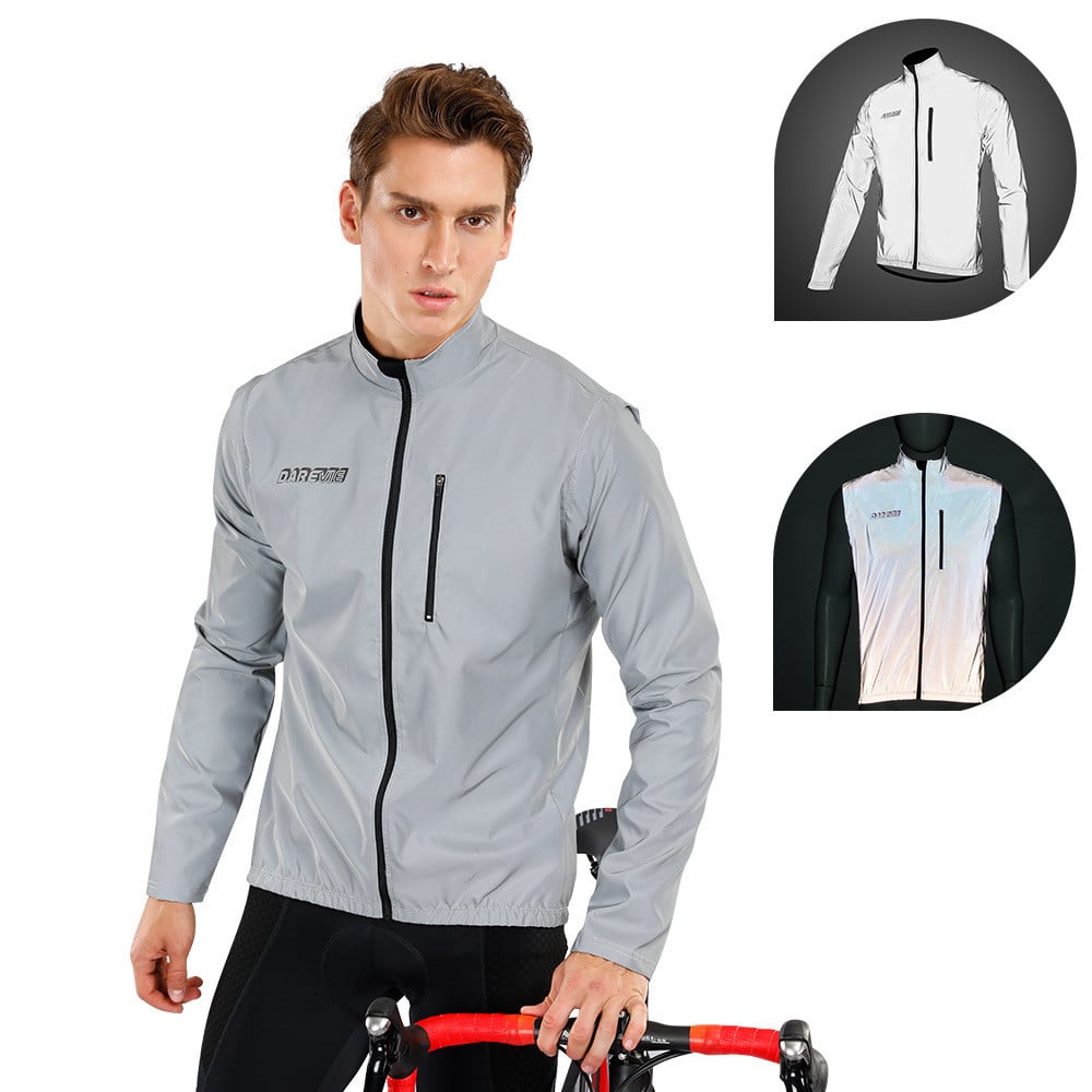 Convertible Cycling Jacket and Vest — Silver
