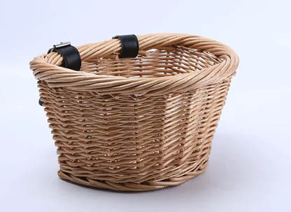 Exact supplier D shape willow bicycle basket photo, SKU 9NKI5Z0