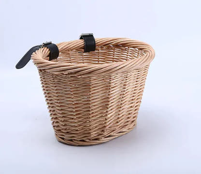 Exact supplier Oval willow bicycle basket photo, SKU DAASBKHI5