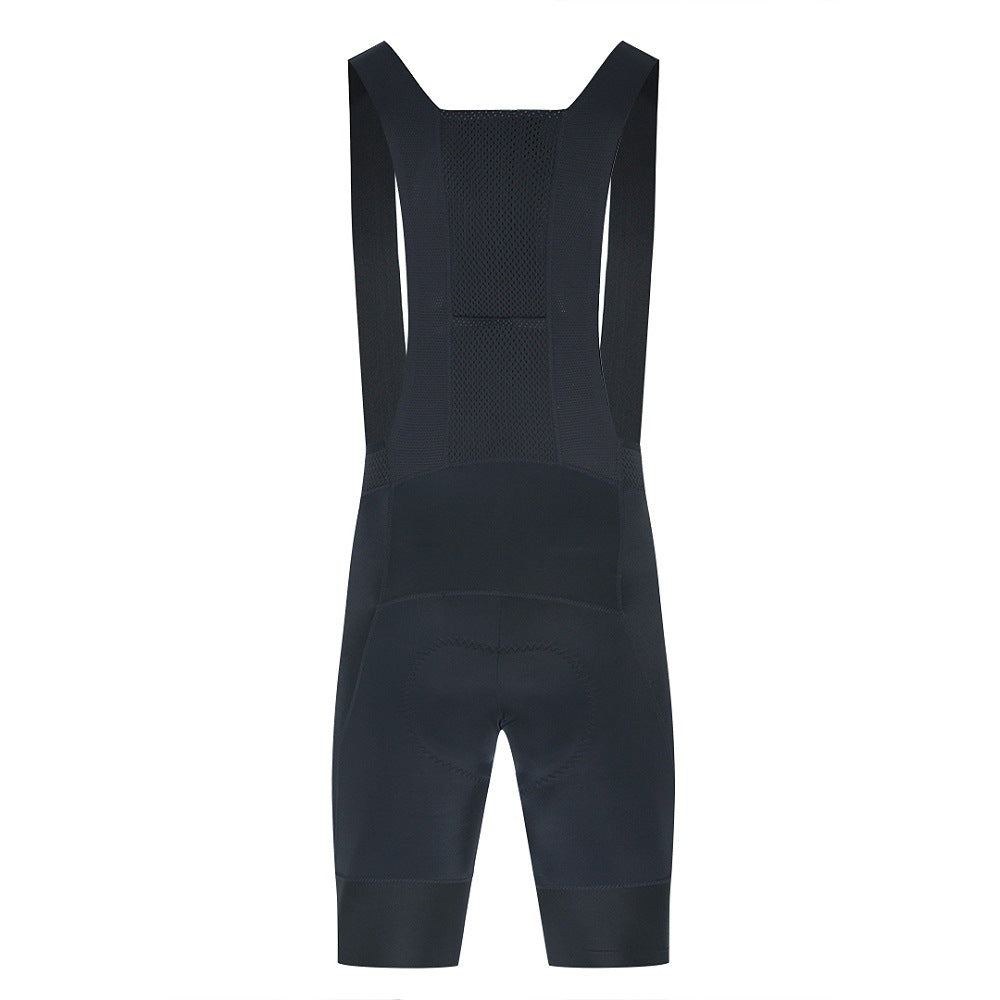 Black cycling bib shorts, rear view
