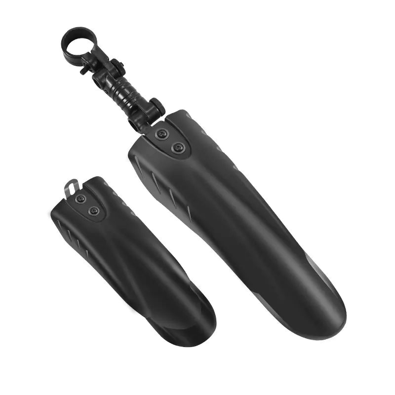 Supplier photograph of black fenders with a seat-tube mount; shared image for the 16/18-inch and 20/22-inch options