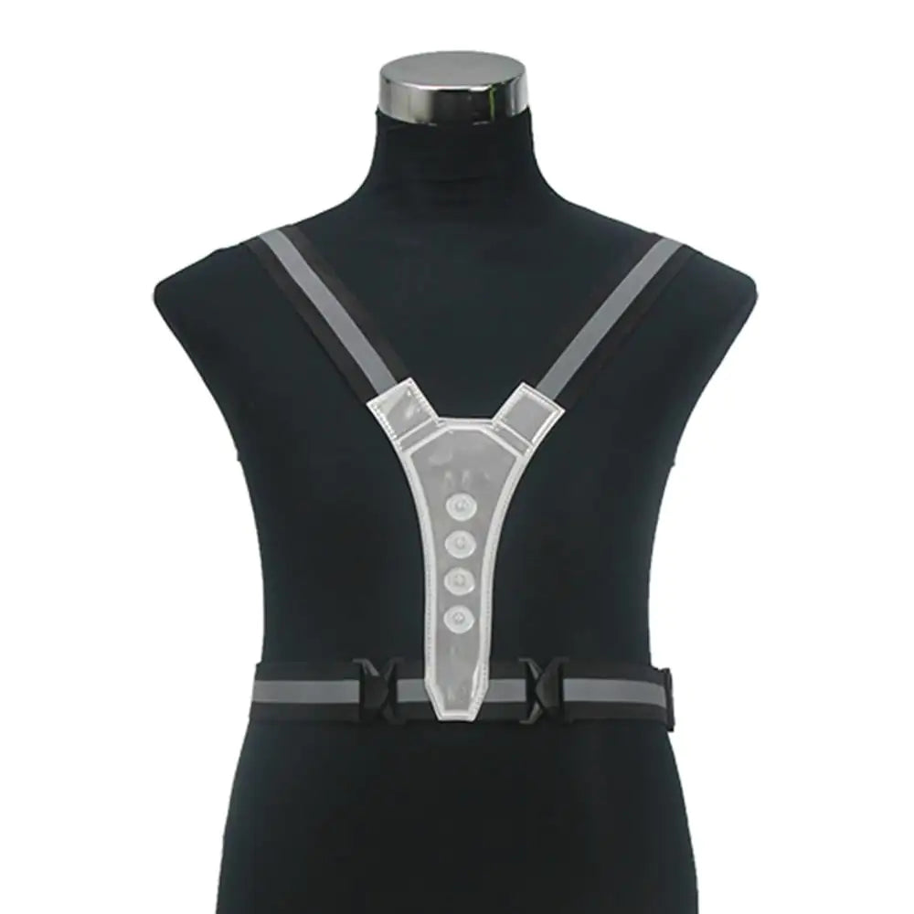 Black reflective LED strap harness, supplier exact SKU photo