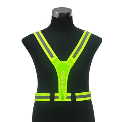 Green reflective LED strap harness, supplier exact SKU photo