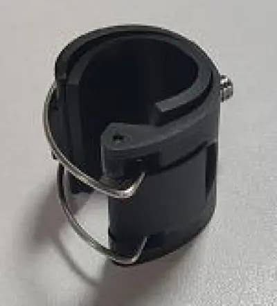 Bicycle handlebar camera mount fitting: Large lock catch