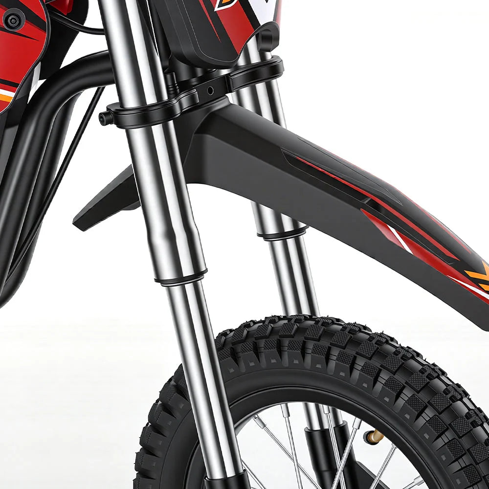 iScooter A12 front suspension detail