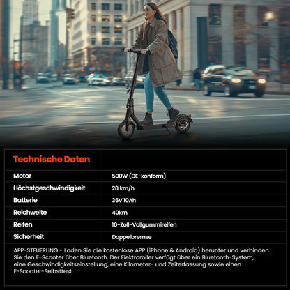 iScooter E9T Max Electric Scooter – product detail