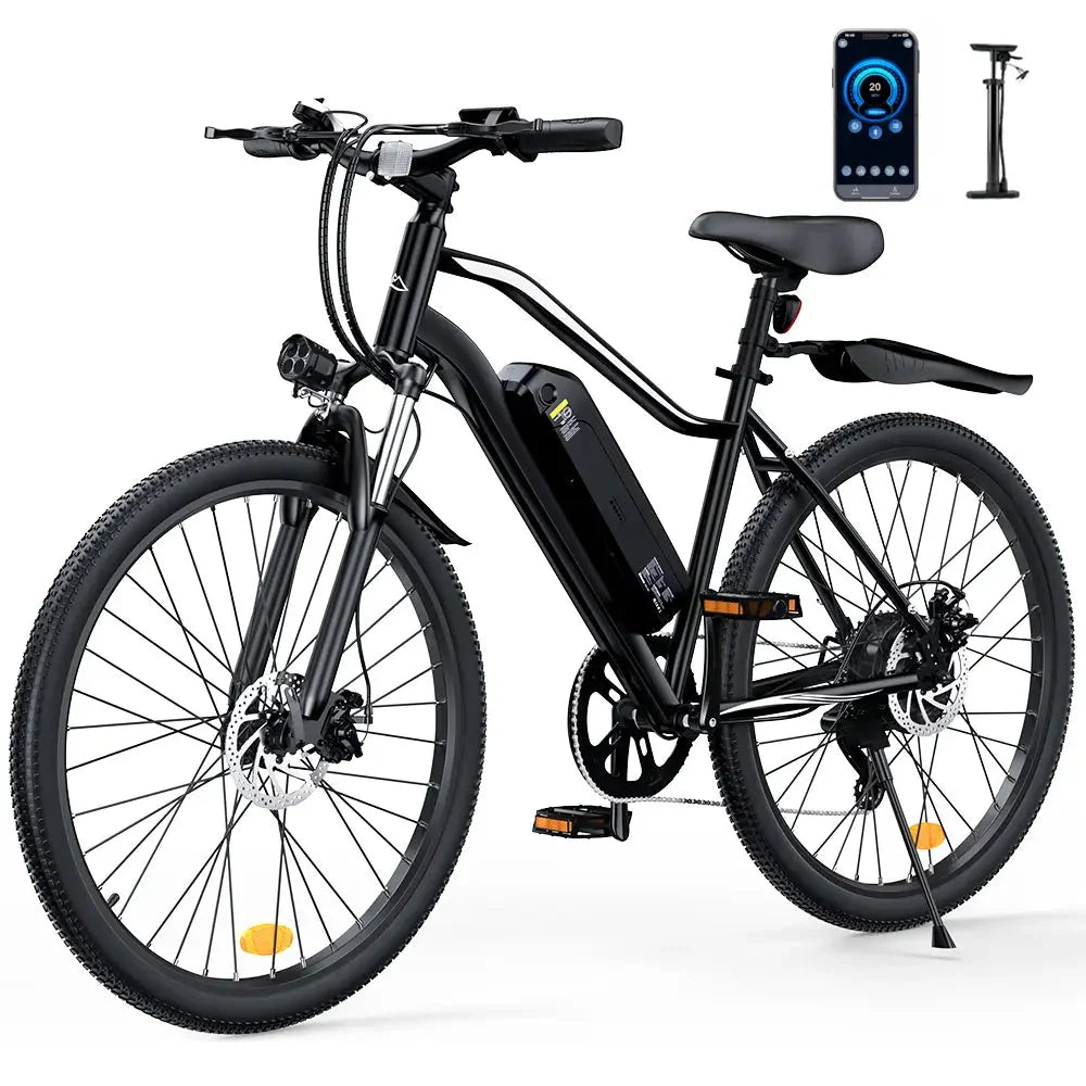 iScooter EB3S city electric bike in Black