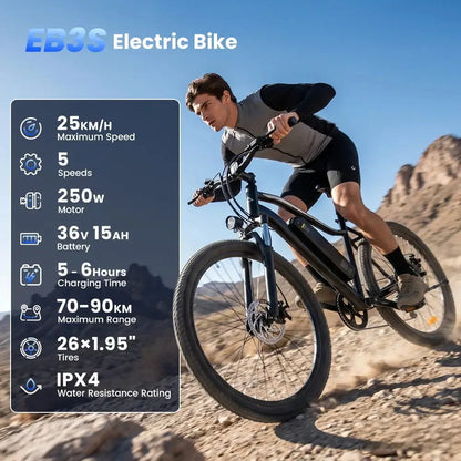 iScooter EB3S bicycle features