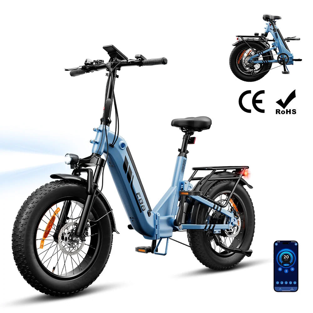 iScooter EB8 Folding Fat Tyre Electric Bike
