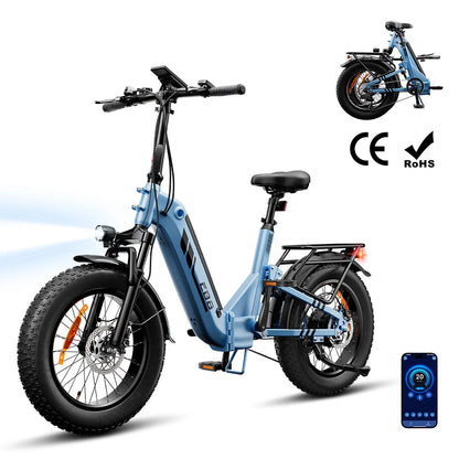 iScooter EB8 Folding Fat Tyre Electric Bike