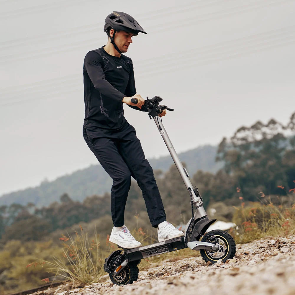 iScooter V5 Pro electric scooter riding view