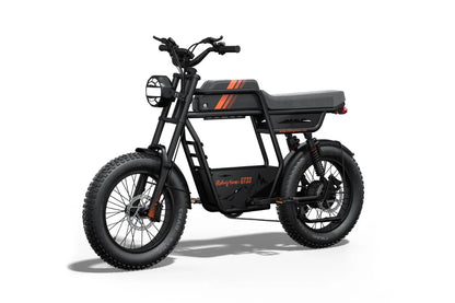 Riding Times GT33 single-battery electric cargo bike, front three-quarter view on white