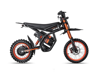 Riding Times GT54 electric mini dirt bike full side view on white background