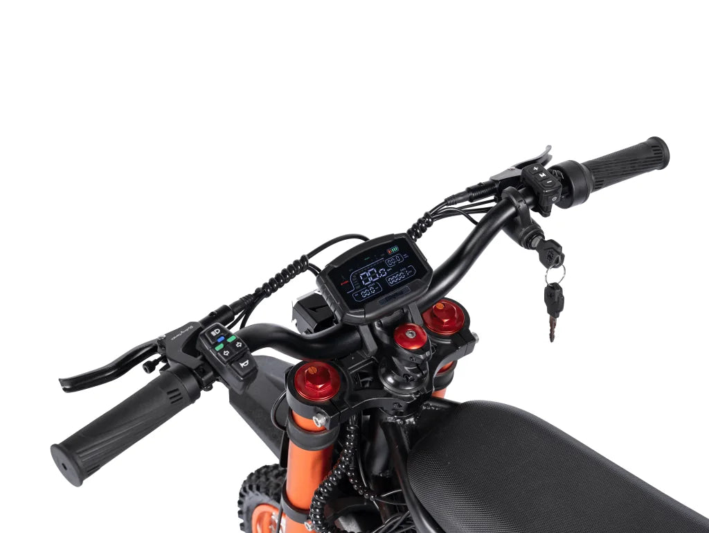Riding Times GT54 cockpit and digital display detail on white background