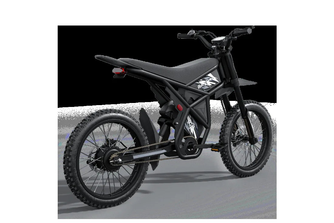 Riding Times GT73 electric dirt bike rear three-quarter view