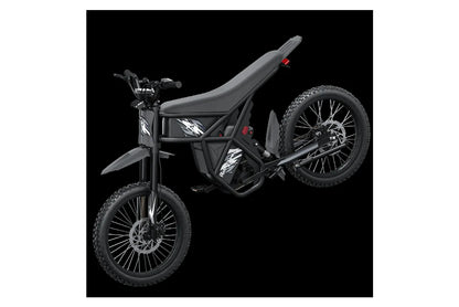 Riding Times GT73 electric dirt bike elevated rear view