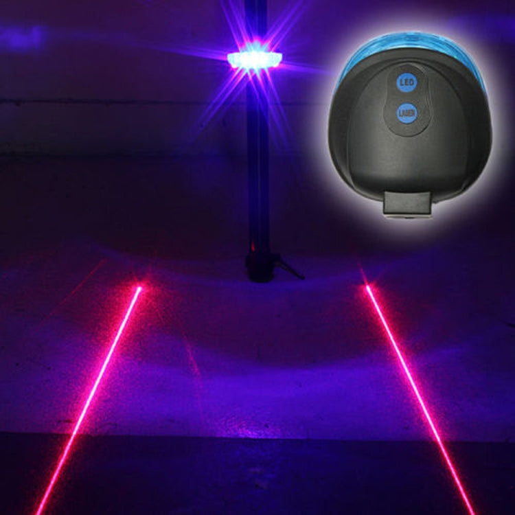Bicycle Rear Light with Laser Lines