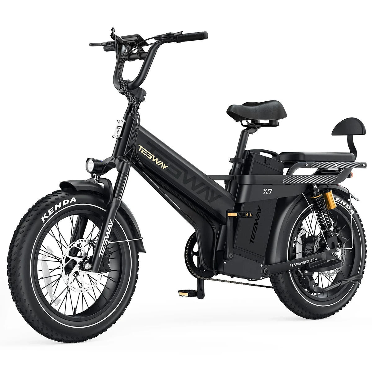 TESWAY X7 Pro 52V 60Ah electric cargo bike front three-quarter view