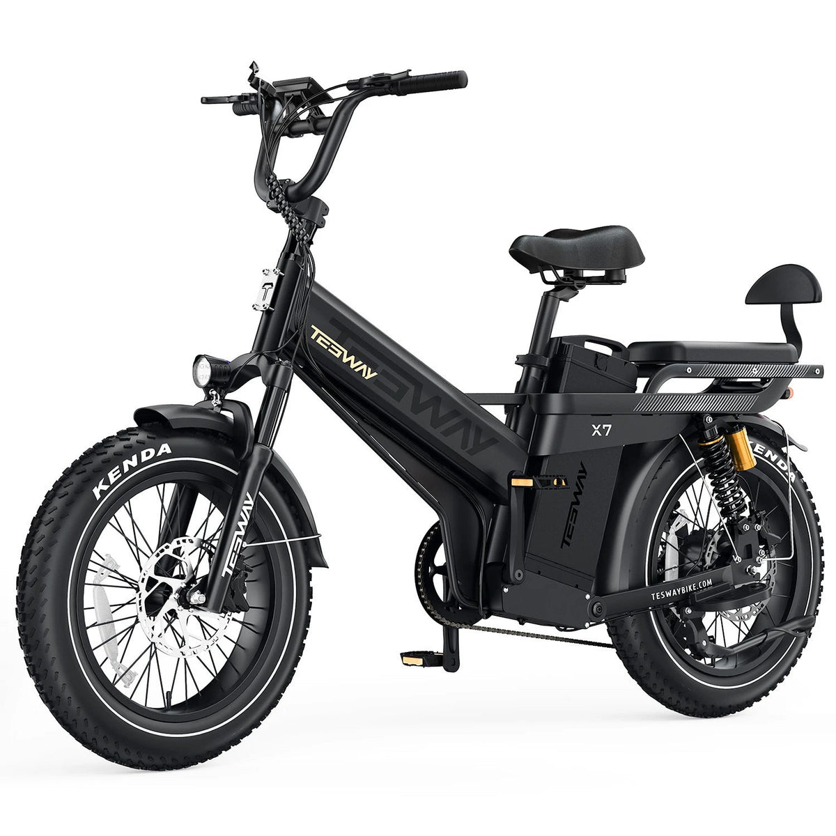 TESWAY X7 Pro 52V 60Ah electric cargo bike front three-quarter view