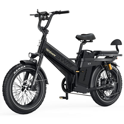 TESWAY X7 Pro 52V 60Ah electric cargo bike front three-quarter view