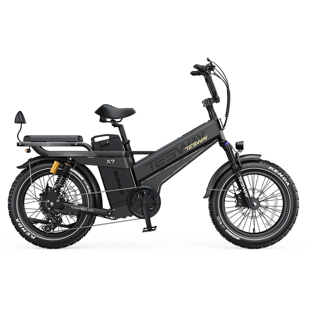 TESWAY X7 Pro long-range electric bike side profile