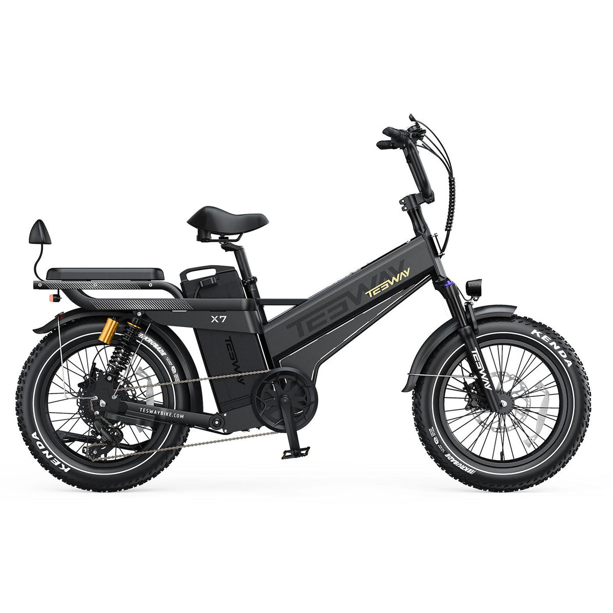 TESWAY X7 Pro long-range electric bike side profile