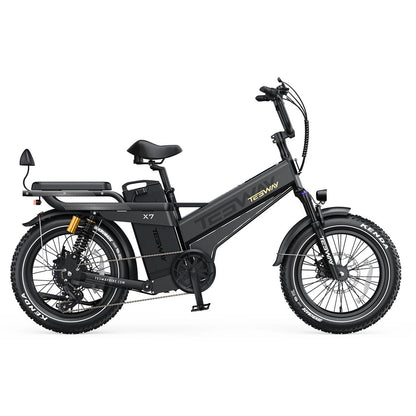 TESWAY X7 Pro long-range electric bike side profile