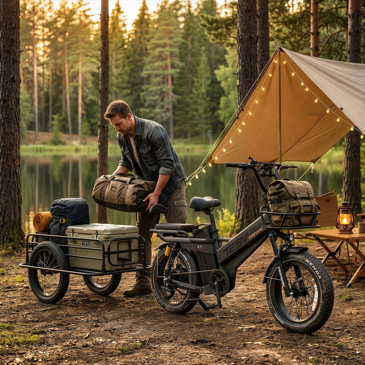 TESWAY X7 Pro frame and cargo equipment detail