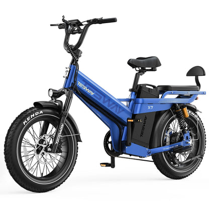 TESWAY X7 Pro black electric bike studio view
