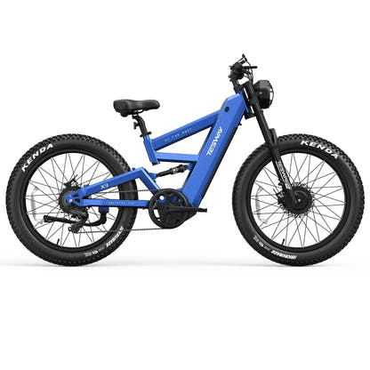 TESWAY X9 Ultra electric bike full suspension detail