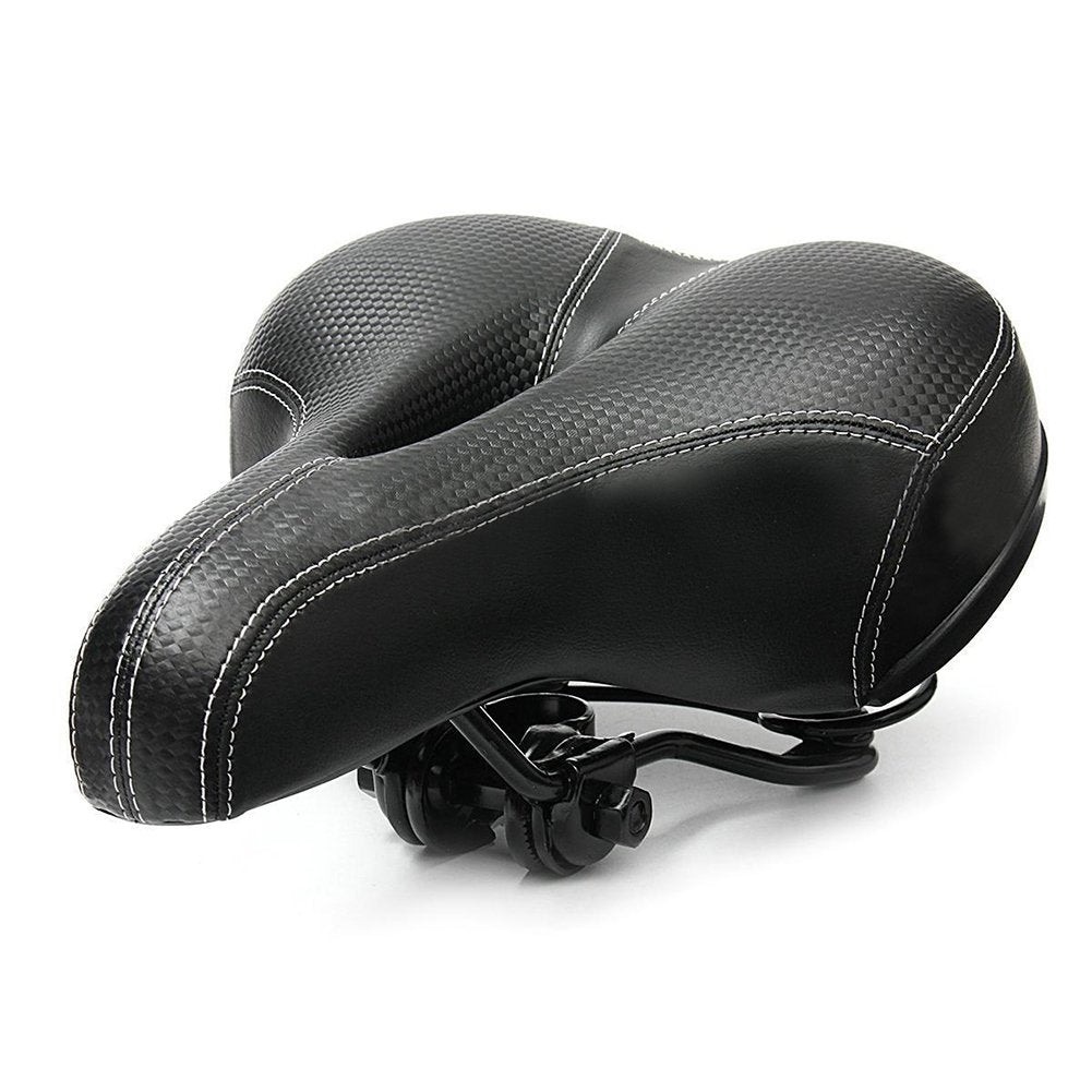 Wide Relief-Channel Bicycle Saddle